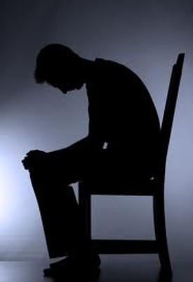 Man with depression